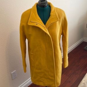Yellow wool coat